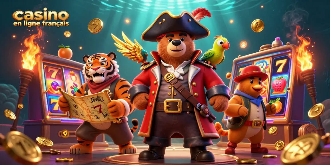 Jouez avec passion au casino en ligne français tout en profitant de l'aventure animée de nos personnages.