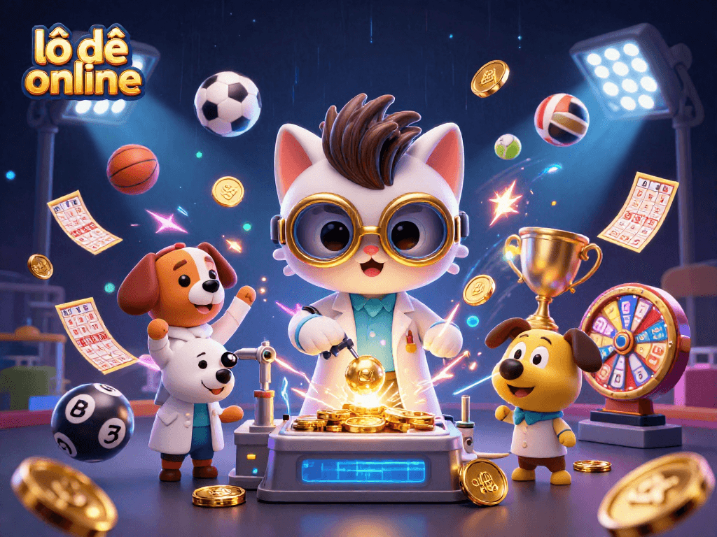 Experience lô đề online excitement with dynamic 3D illustrated gameplay elements and vibrant characters.