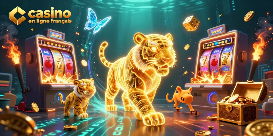 Créer une ambiance enjouée dans un casino en ligne français avec des éléments de jeu lumineux et dynamiques.