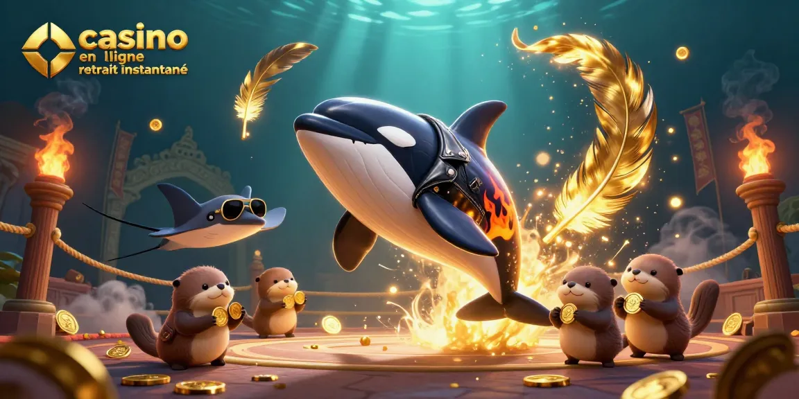 Profitez de l'excitation du casino en ligne retrait instantané avec des otaries flottant sur l'eau