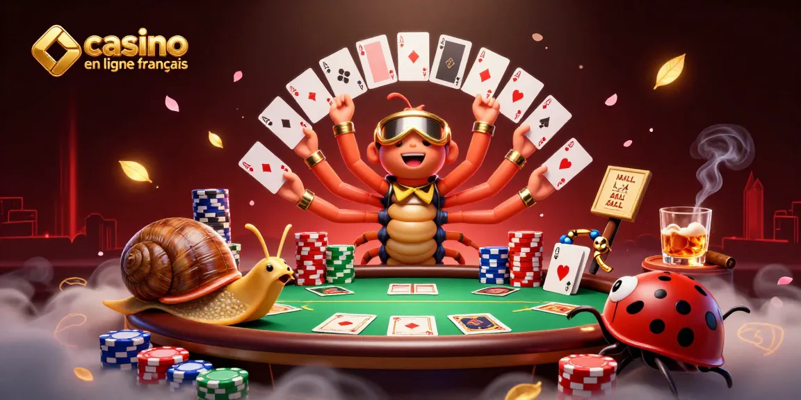 Profitez de l'expérience captivante du casino en ligne français avec des personnages animés.