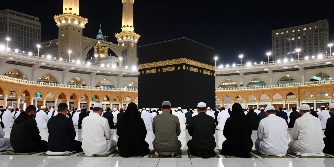 Experience umroh Itikaf at Masjid al-Haram, spiritual journey of faith.