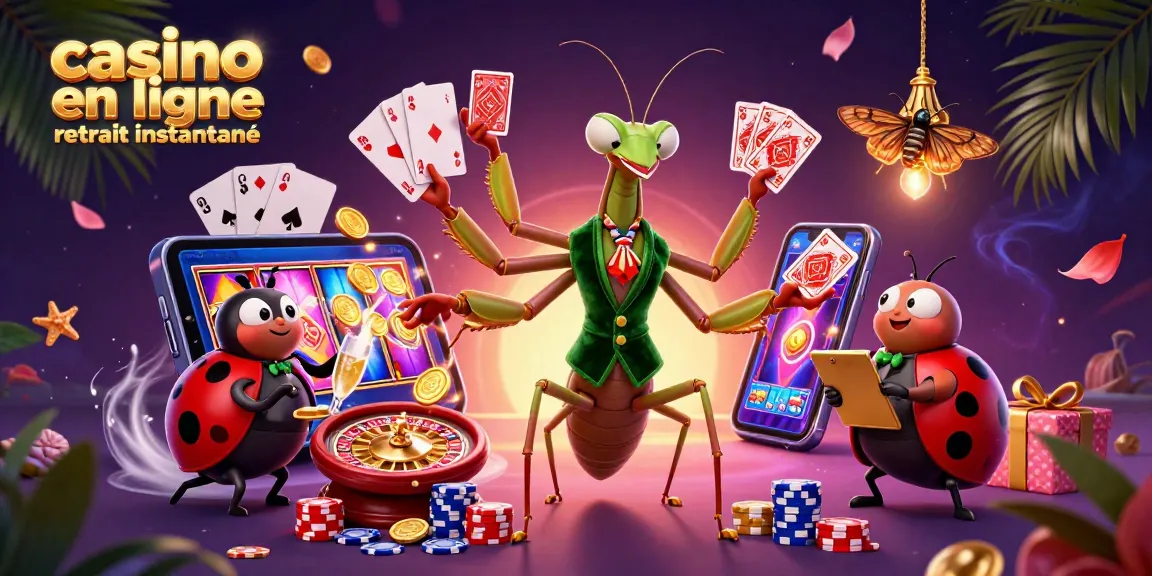 Casino en ligne retrait instantané : gérez vos gains avec des cartes et des jetons animés.