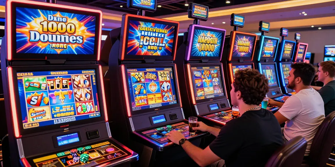 Players celebrating wins at vibrant online casinos, showcasing slot deposit 1000 opportunities.