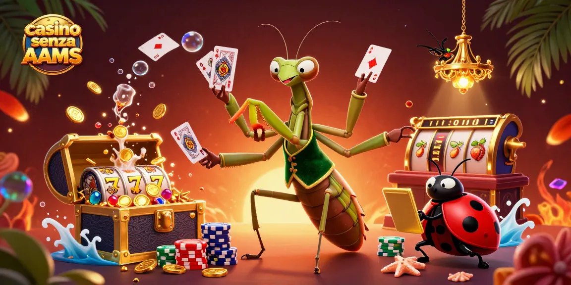 Gioca nei casino senza AAMS con personaggi unici e slot avvincenti in un'atmosfera vivace.