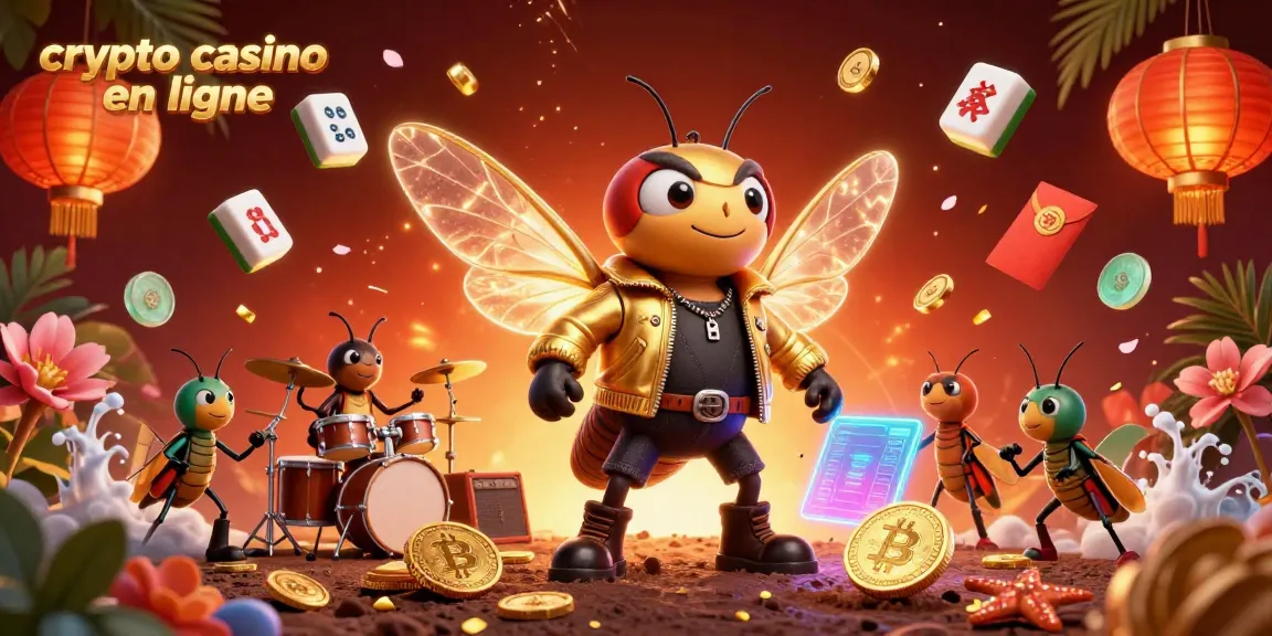 Jouer dans un casino crypto en ligne, avec des personnages animés et des éléments de jeu colorés.