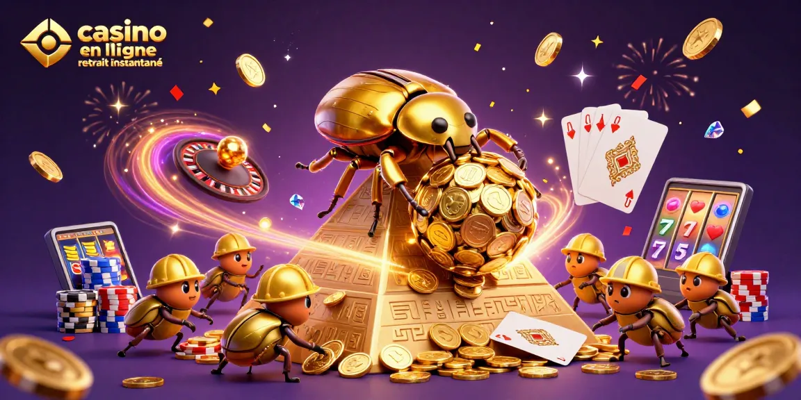 Profitez de gains rapides avec le casino en ligne retrait instantané illustré dans cette scène dynamique.