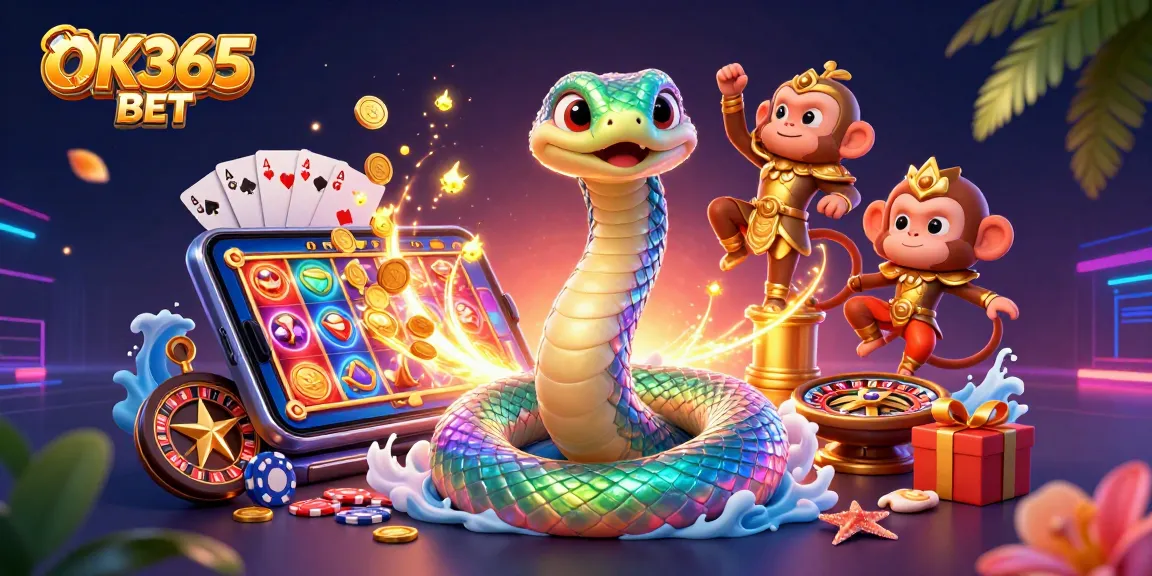 Engage with the vibrant world of OK365 BET featuring dynamic casino action and colorful gaming elements.