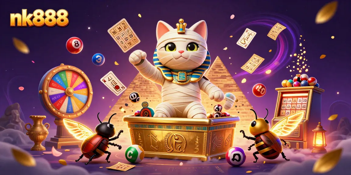 Engage with nk888's exciting world of online gaming featuring a vibrant pyramid casino.