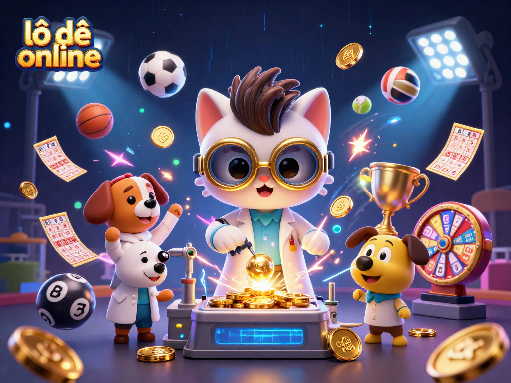 Experience lô đề online excitement with dynamic 3D illustrated gameplay elements and vibrant characters.