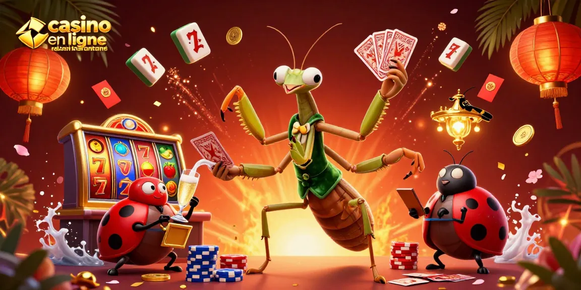 Faites des gains avec le casino en ligne retrait instantané en jouant à des machines à sous dans une scène dynamique.