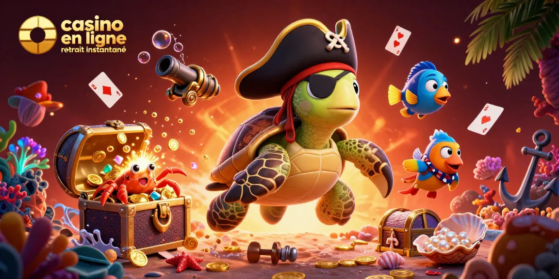 Le casino en ligne retrait instantané émerge dans un monde magique de tortues et de trésors sous-marins.