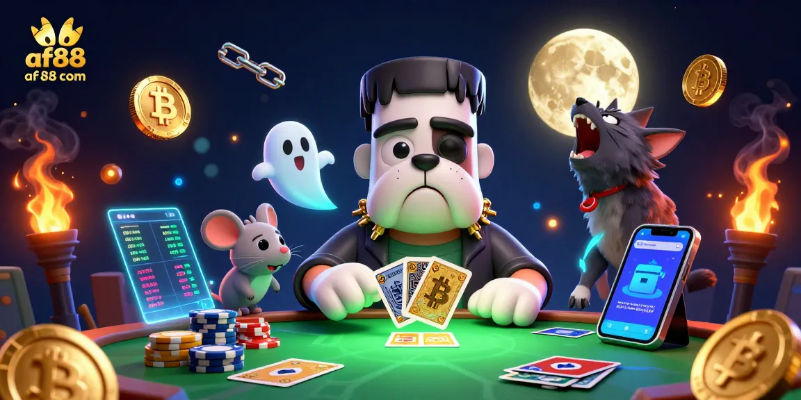 Experience thrilling games at af88 com with a colorful cartoon casino scene featuring vibrant characters and dynamic elements.