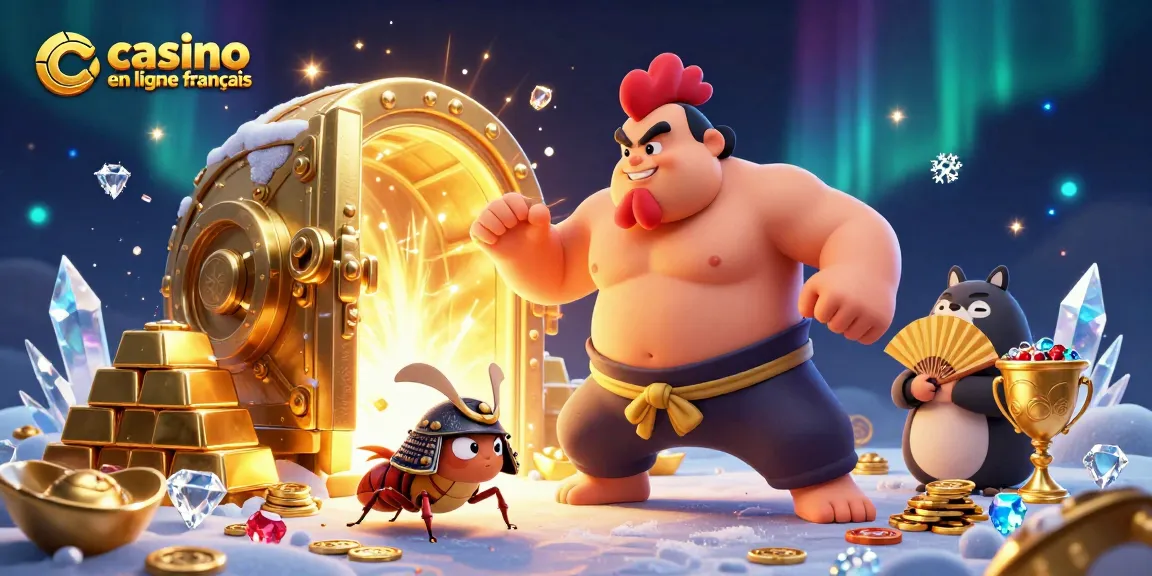 mise en scène des jeux de casino en ligne français avec des personnages uniques et des trésors éclatants