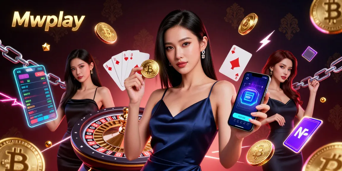Experience thrilling games at Mwplay with a confident woman showcasing casino excitement and crypto edge.