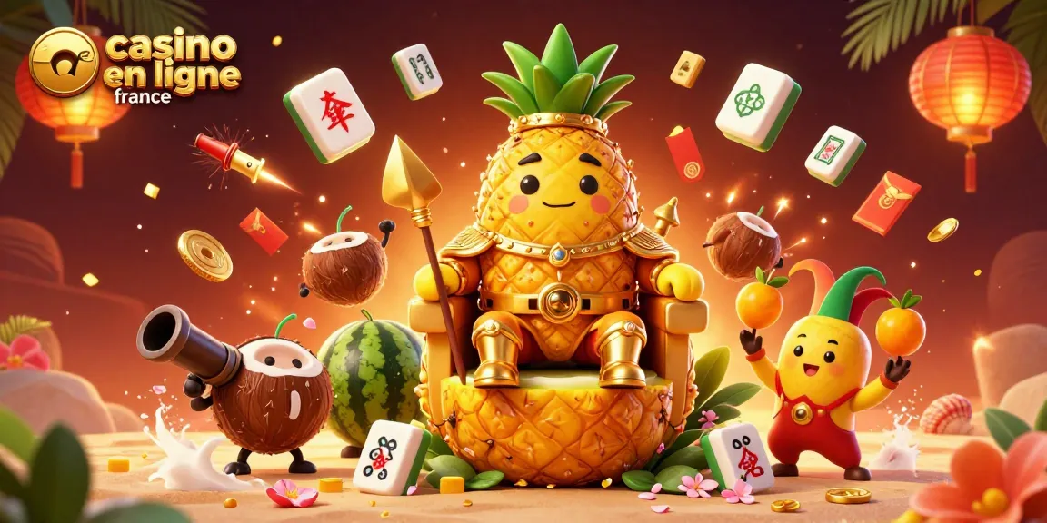 Jouez à casino en ligne france avec des personnages animés sur une plage de jungle luxuriante.