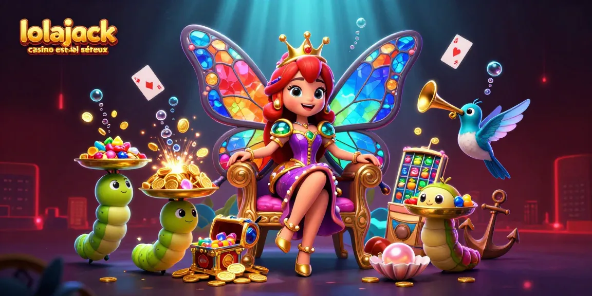 Experience the magic at lolajack casino est-il sérieux with glowing games, butterfly queen, and vibrant treasures.