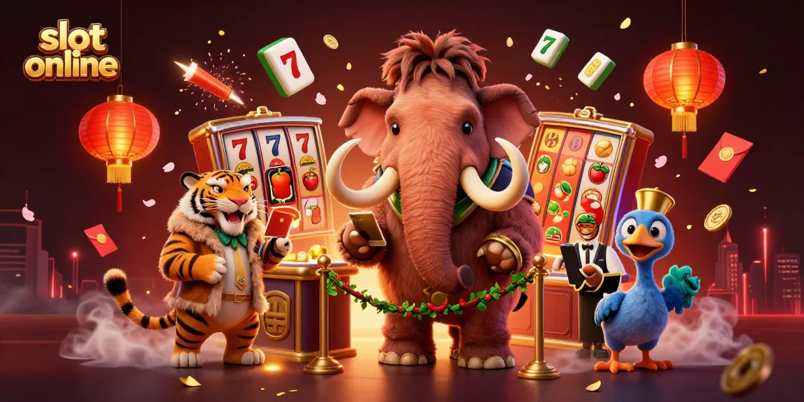 Memenangkan slot online sambil bermain dengan karakter unik dalam suasana kasino yang memukau.
