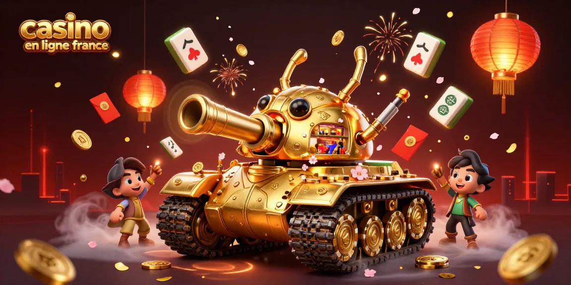 Jouez sur un casino en ligne en France avec cette illustration dynamique et festive.