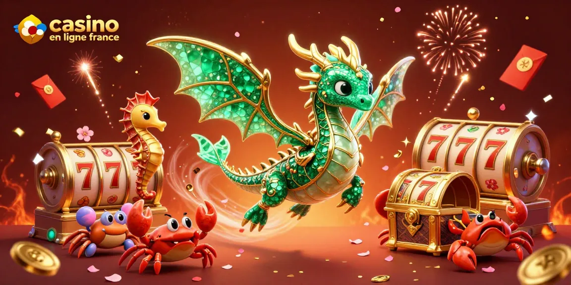 Découvrez le monde des jeux sur le casino en ligne France avec notre dragon de mer mystérieux qui garde un trésor.