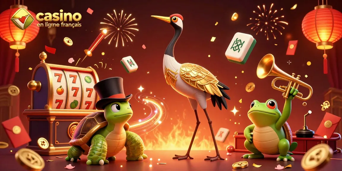 Jouer avec les jeux de casino en ligne français entourés de décorations festives